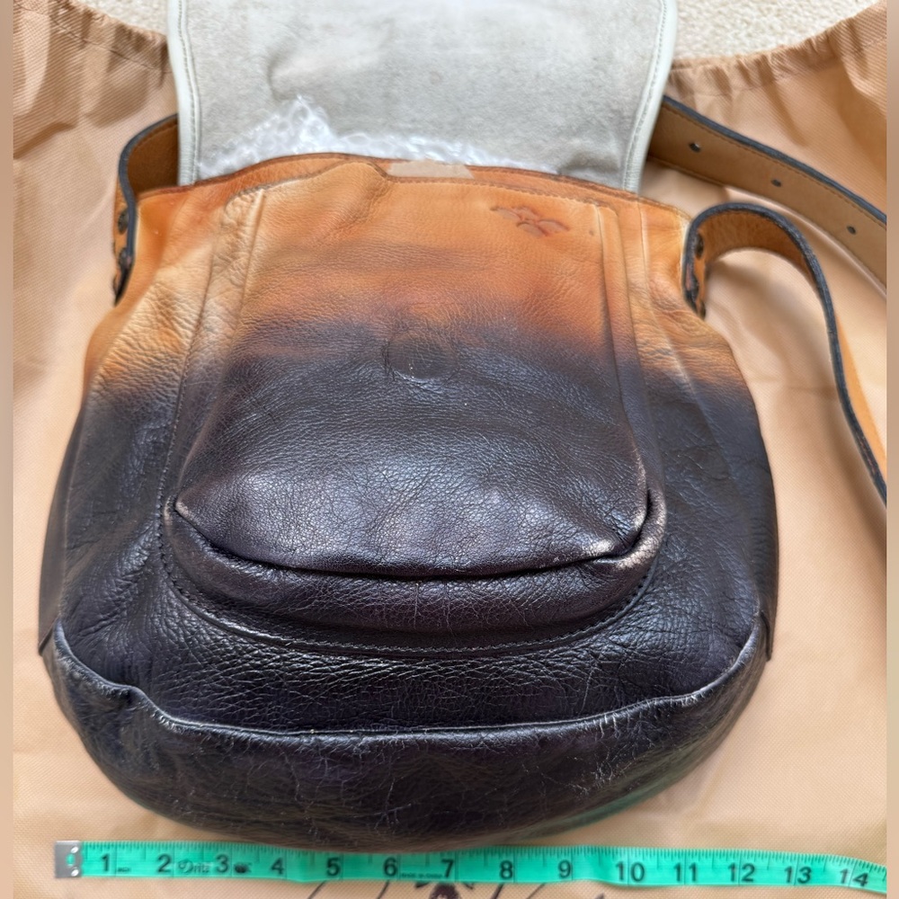 Patricia Nash Ombre Dip Leather Barcelona Saddle Bag - Picture 6 of 12